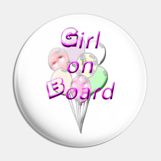 Girl on Board Pin