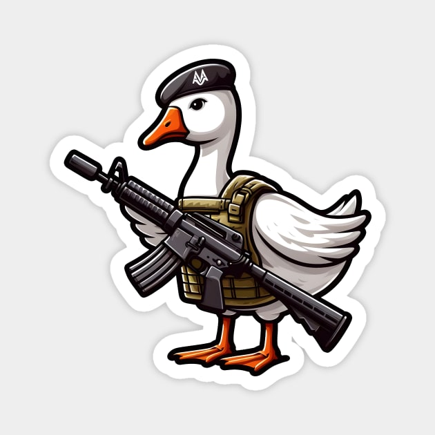 Tactical Goose Magnet by Rawlifegraphic