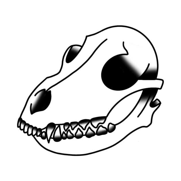 Dog Skull by drawingsbydarcy