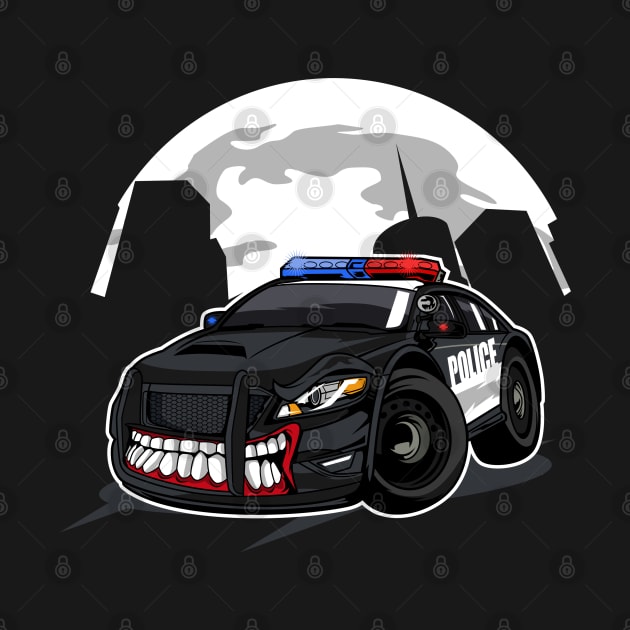 Police monster car by beanbeardy