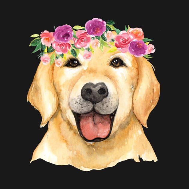 Cute Golden Retriever Adorable for Dog Lovers on Apparel & Accessories Gifts by MIRgallery