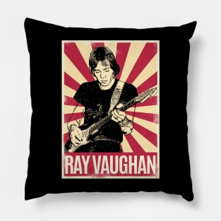 Retro Vintage Stevie Ray Vaughan Pillow