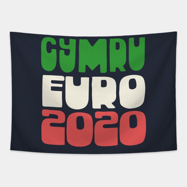 Wales/Cymru Euro 2020 FanArt Tapestry by DankFutura