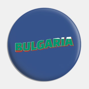 Bulgaria Vintage style retro souvenir Pin