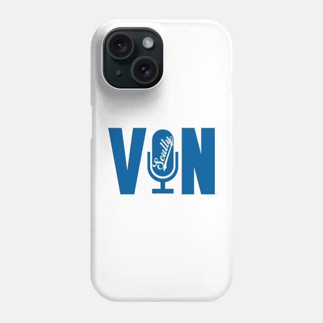 Vin Scully Microphone - Vin Microphone Phone Case by LMW Art