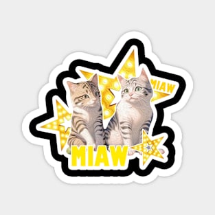 Cat Miaw,lovely cat, cute cat Magnet