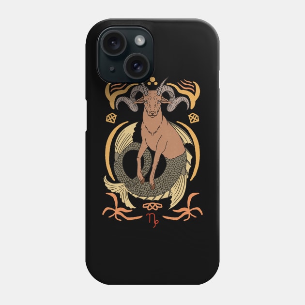 Capricorn Phone Case by devilcat.art