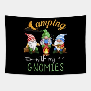 Camping With My Gnomies Tapestry