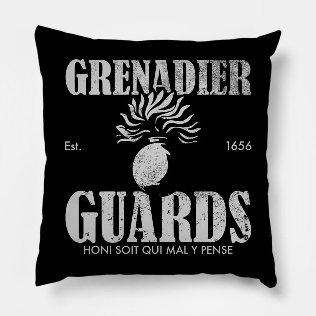 Grenadier Guards (distressed) Pillow by TCP