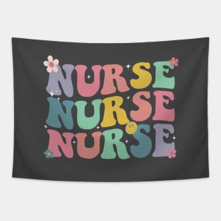 Groovy Nurse Shirt Women for Future Nurse, Nursing School, and Appreciation Nursing Tapestry