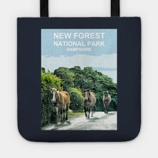 New Forest Ponies, National Park Hampshire England uk. Tote