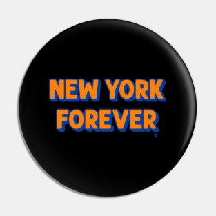 New York Forever - New York Basketball Pin