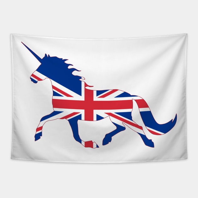 British Unicorn Tapestry by Wickedcartoons