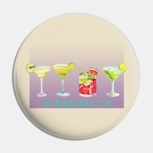 Margarita cocktail Pin