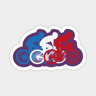 Cycling friends race tour Magnet