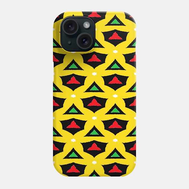 African Patterns with African Colors Phone Case by Tilila