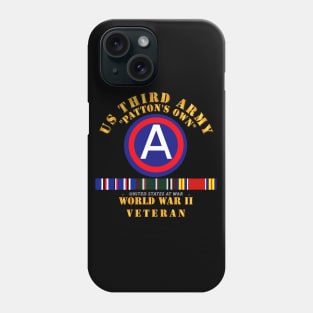 Army - 3rd US Army - WWII w Svc Phone Case