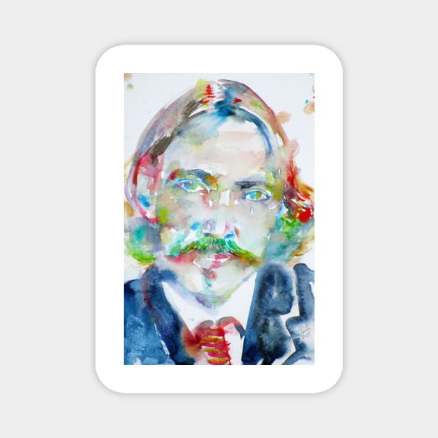 ROBERT LOUIS STEVENSON - watercolor portrait .2 Magnet by lautir