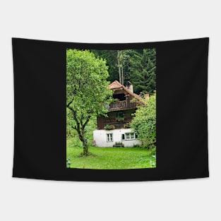 Old House in the Woods Tapestry