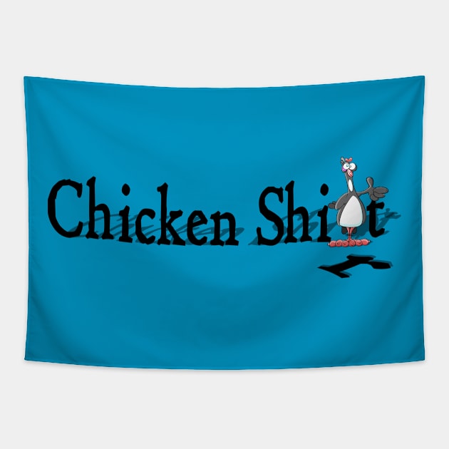 Chicken Shirt Tapestry by masciajames