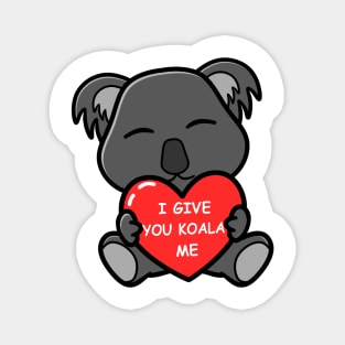 Koalified Valentine Cute Koala Valentine Funny Pun Magnet