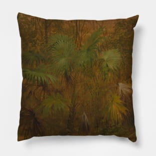 Thatch Palm, Jamaica by Frederic Edwin Church Pillow