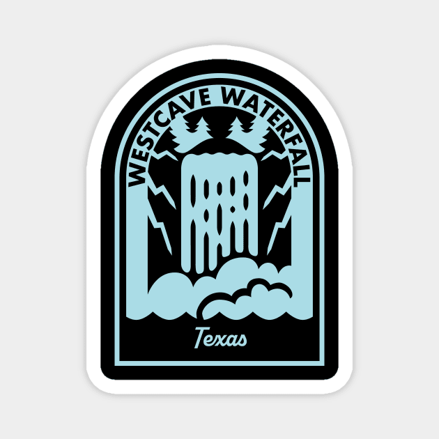 Westcave Waterfall Texas Magnet by HalpinDesign