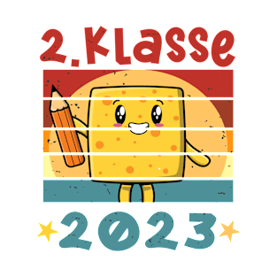 2. Klasse 2023 Kawaii Anime Schulbeginn T shirt T-Shirt