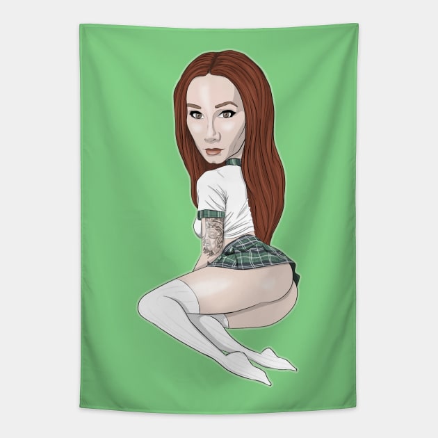 vannessa foxx Tapestry by bobgoodallart