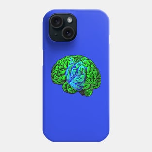 Brain&Heart Interactive Green&Blue Filter T-Shirt #2 By Red&Blue Phone Case