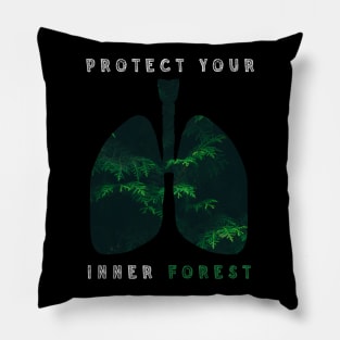 Protect Your Inner Forest Pillow