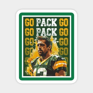 Aaron Rodgers Go Packers! Magnet