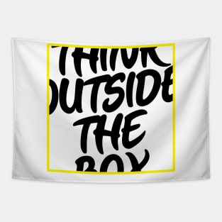 Think Outside The Box Tapestry