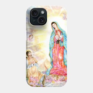 The Virgin of Guadalupe with St Juan Diego Phone Case