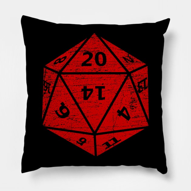 Dungeons and Dragons Dice Pillow by Mandra