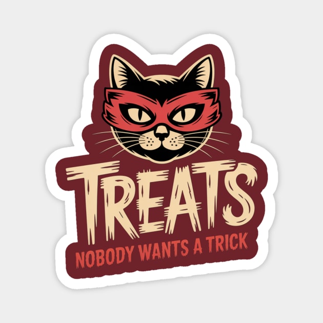 Halloween Treats Magnet by Pete the Cat Guy