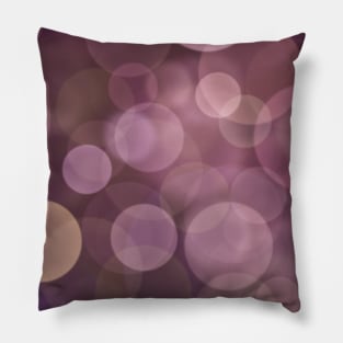 Layered bright pink and purple bubbles Pillow