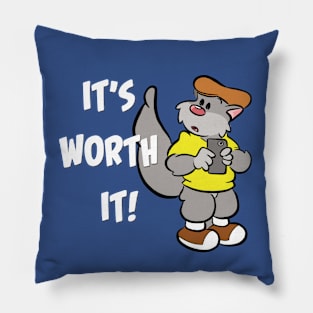 Wally D It's Worth It! Pillow