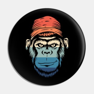 Vintage Smiling Gorilla Pin