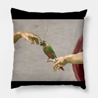 Michelangelo Conure Green Ckeeked Parrot Pillow