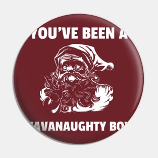 You've Been A Kavanaughty Boy Funny Christmas Joke Pin