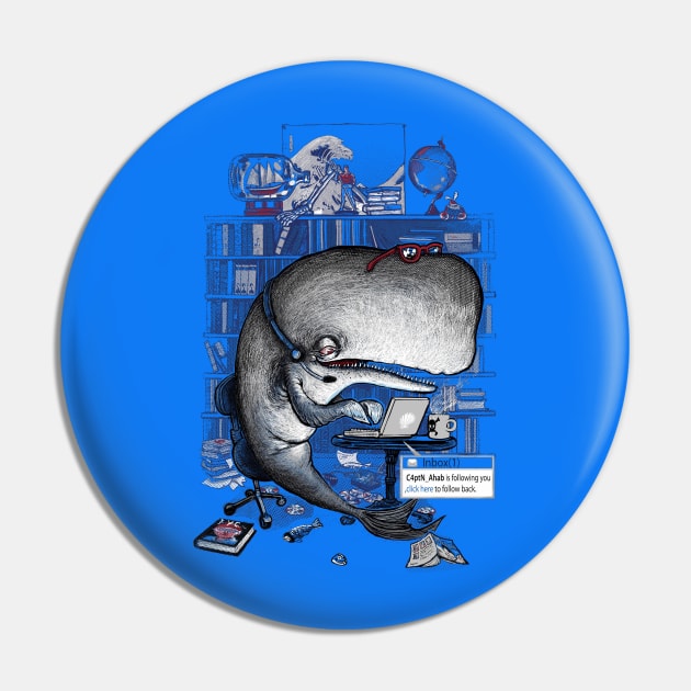 Moby Geek Pin by georgeslemercenaire