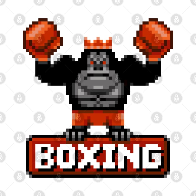 Gorilla Boxer Pixel Art by CyberRex