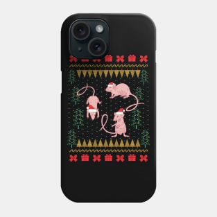 Nude Mice Ugly Christmas Sweater Phone Case