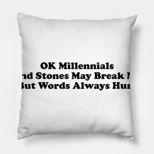 Sticks and stones Pillow