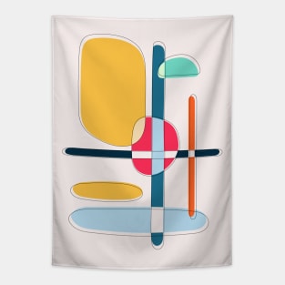 Minimalist Abstract Shapes Art I Tapestry