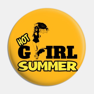 Hot goth summer t-shirt Pin