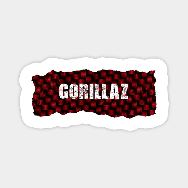 Gorillaz Ripped Flannel Magnet by BAUREKSO