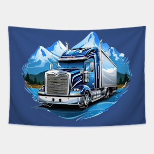 blue truck Tapestry