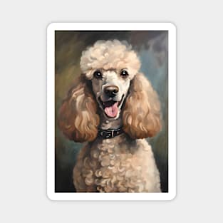 Poodle Dog Breed Oil Painting Magnet